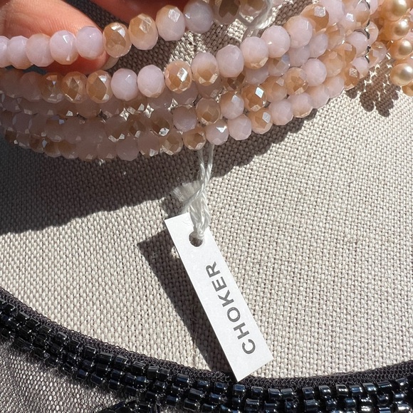 Multi-Strand Pearls choker freshwater mother Pearls natural stone - Picture 6 of 8